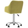 vidaXL Pasukamos valgomojo kėdės, 4vnt., žalios, audinys