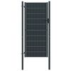 vidaXL Tvoros vartai, PVC ir plienas, 100x124 cm, antracito spalvos