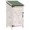 vidaXL Sodo Sandėlys Balta 59,5 x 56 x 113,5 cm Kietasis pu&scaron;inis medis