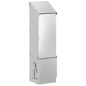 vidaXL Vi&scaron;tų lesykla Sidabro 13 x 12 x 51 cm Cinkuota plienas