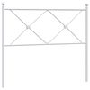 vidaXL Metalinis pakaitinis galvūgalis, baltos spalvos, 100cm