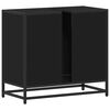 vidaXL Vonios kambario spintelė, juoda, 65x33x60 cm, apdirbta mediena