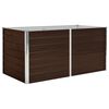 vidaXL Pakeltas sodo lovelis, rudas, 160x88x77cm, galvan. plienas