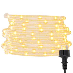 vidaXL LED juosta su 1200 &scaron;iltos baltos spalvos LED, 50m, PVC