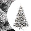 vidaXL Dirbtinė Kalėdų eglutė su burbulais 120 cm 150 LED &Scaron;ilta balta