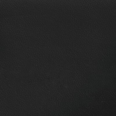 vidaXL Lova su spyruoklėmis/čiužiniu, juoda, 120x190cm, dirbtinė oda