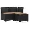 vidaXL 3-vietė sodo sofa su pagalvėlėmis, Rattan i&scaron;vaizda 3 vietos PP