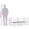 vidaXL Dvivietė sodo sofa, vaško ruda, pušies masyvas