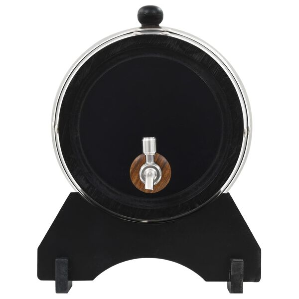 vidaXL Vyno statinė su kraneliu, pušies medienos masyvas, 6l