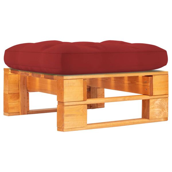 vidaXL Sodo otomanė iš paletės, medaus ruda spalva impregnuota pušis