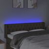 vidaXL Galvūgalis su LED, taupe spalvos, 163x16x78/88cm, audinys