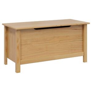 vidaXL Saugojimo dėžė su saugykla Hill Medus ruda 90 x 40 x 45 cm