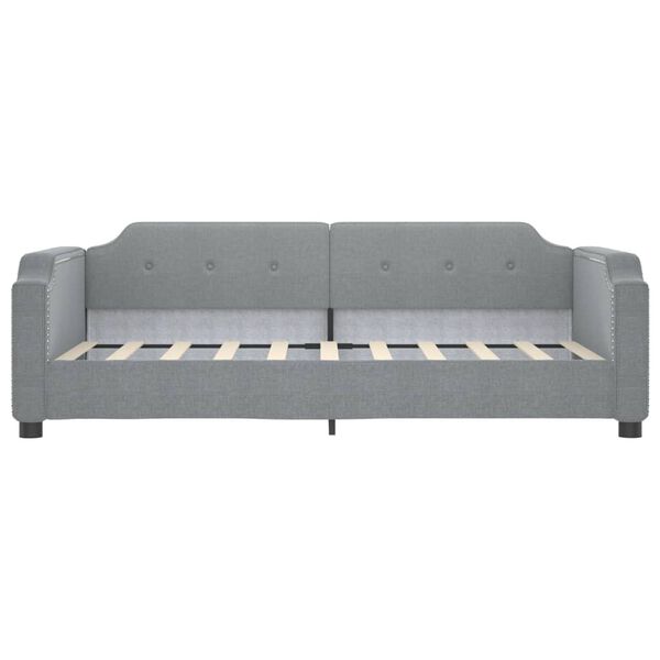 vidaXL Sofa, &scaron;viesiai pilkos spalvos, 90x190cm, audinys