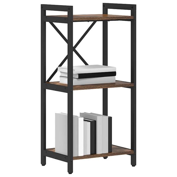 vidaXL Knygų lentyna Rūkyta ąžuolas 40 x 30 x 85 cm Apdirbta mediena