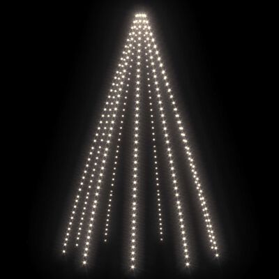 vidaXL Kalėdų eglutės girlianda su 400 šaltų baltų LED lempučių, 400cm