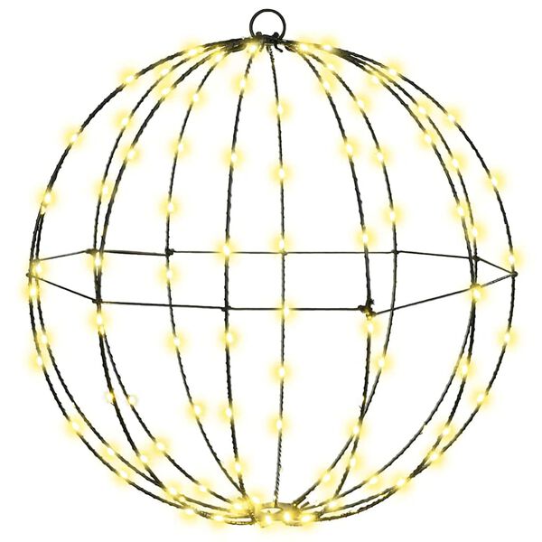 vidaXL Dovana su 192 LED 2 pcs &Scaron;ilta balta 40 x 40 x 43,5 cm metalas