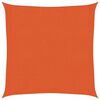 vidaXL Uždanga nuo saulės, oranžinės spalvos, 3x3m, HDPE, 160g/m&sup2;