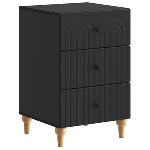 vidaXL &Scaron;alia lovos spintelė Juoda 43x 41 x 66,5 cm Apdirbta mediena