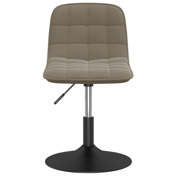 vidaXL Pasukamos valgomojo kėdės, 2vnt., &scaron;viesiai pilkos, aksomas