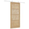 vidaXL Slankios durys Natūrali ir Balta 86 x 198,5 cm