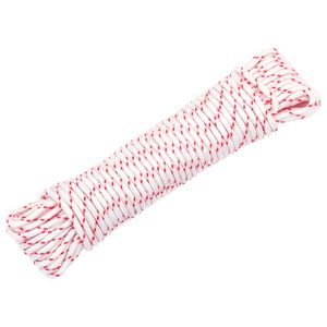 vidaXL Pull Starter Cord Balta ir Raudona &Oslash;3 mm 10 m Nailonas