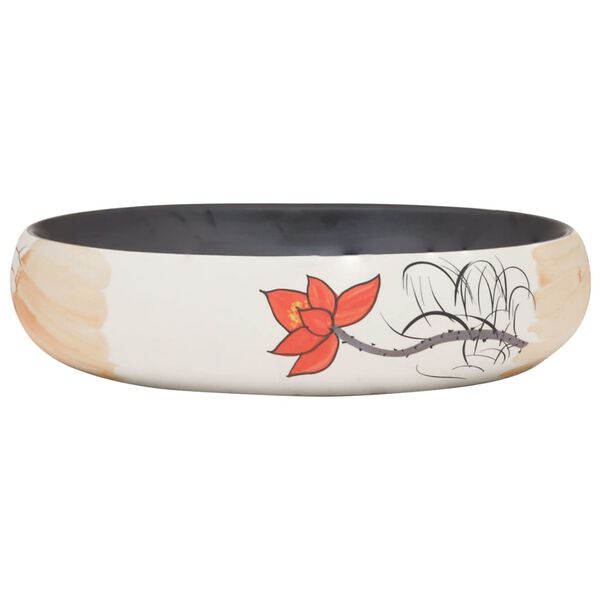 vidaXL Praustuvas ant stalviršio, įvairių spalvų, 59x40x15cm, keramika