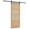 vidaXL Slankios durys Natūrali 86 x 211 cm Pu&scaron;ies medienos masyvas