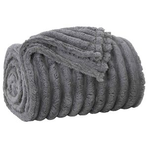 vidaXL Antklodė Tamsiai pilka 150 x 130 cm 0.51 kg Flysas