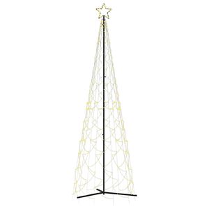 vidaXL Kalėdinė eglutė, &scaron;iltai balta, 500 LED, 100x300 cm