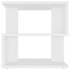 vidaXL Šoninis staliukas, baltos spalvos, 40x40x40cm, apdirbta mediena