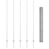 vidaXL Tvora ir stulpas Sidabro 1,5 x 10 m Plienas