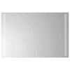 vidaXL LED vonios veidrodis Skaidrus 60 x 40 cm grūdintas stiklas