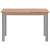 vidaXL Valgomojo stalas, 120x60x74cm, ąžuolo medienos masyvas