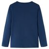 Vaikiški marškinėliai ilgomis rankovėmis, tamsiai mėlyni, 140 dydžio