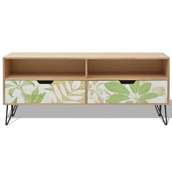 vidaXL TV spintelė, MDF, 120x30x50 cm, ruda