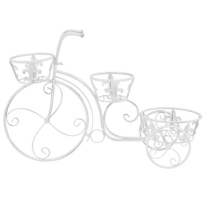 vidaXL Stovas augalams, dviračio formos, vintažinio stiliaus, metalas