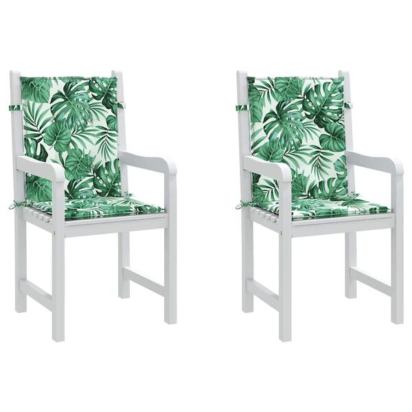 vidaXL Atlo&scaron;o pagalvėlės Lapelis 2 pcs Lapų ra&scaron;tas 100 x 50 x 3 cm