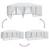 vidaXL Proginė palapinė su 10 tinklinėmis sienomis, balta, 6x4m, HDPE