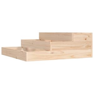 vidaXL Lovelis, 78x78x27cm, pu&scaron;ies medienos masyvas