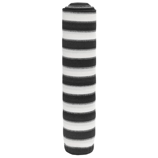 vidaXL Privatumo suteikiantis tinklelis, antracito ir baltos, 1,8x50m