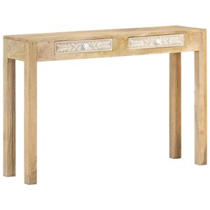 vidaXL Konsolinis staliukas, 110x30x75cm, balintas mango masyvas