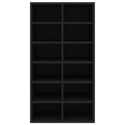 vidaXL Lentyna batams, juodos spalvos, 54x34x100,5cm, mediena