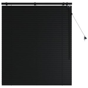 vidaXL Venecijos žaliuzės Juoda 105 x 130 cm 35 mm