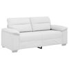 vidaXL Dvivietė sofa, balta, 180x81x84 cm, dirbtinė oda