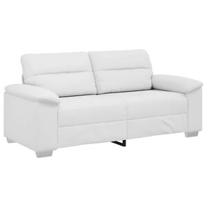 vidaXL Dvivietė sofa, balta, 180x81x84 cm, dirbtinė oda