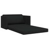 vidaXL Sofa lova 110cm Juoda audinys