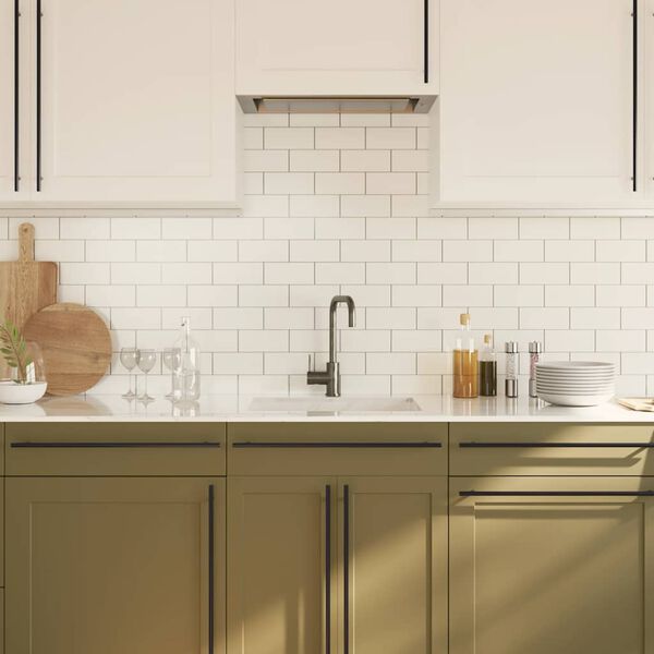 vidaXL Spintelės rankenėlės, 5vnt., juodos, nerūdijantis plienas