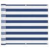 vidaXL Balkono Ekranas Mėlyna ir balta 100 x 200 cm Oksfordo audinys