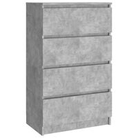 vidaXL Šoninė spintelė, betono pilkos spalvos, 60x35x98,5 cm, mediena