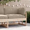 vidaXL Pallet pagalvių rinkinys 3 pcs Taupe Oksfordo audinys